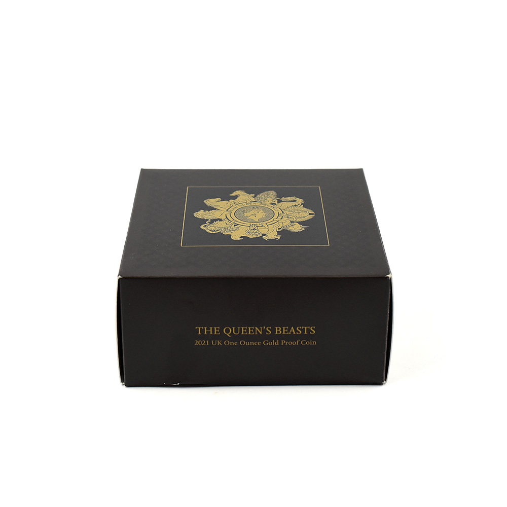 モダンコイン7:6436 2021 エリザベス2世 クイーンズビースト コンプリーター 英国王室の十大守護獣 100ポンド1オンス金貨 NGC PF70UC 箱付き