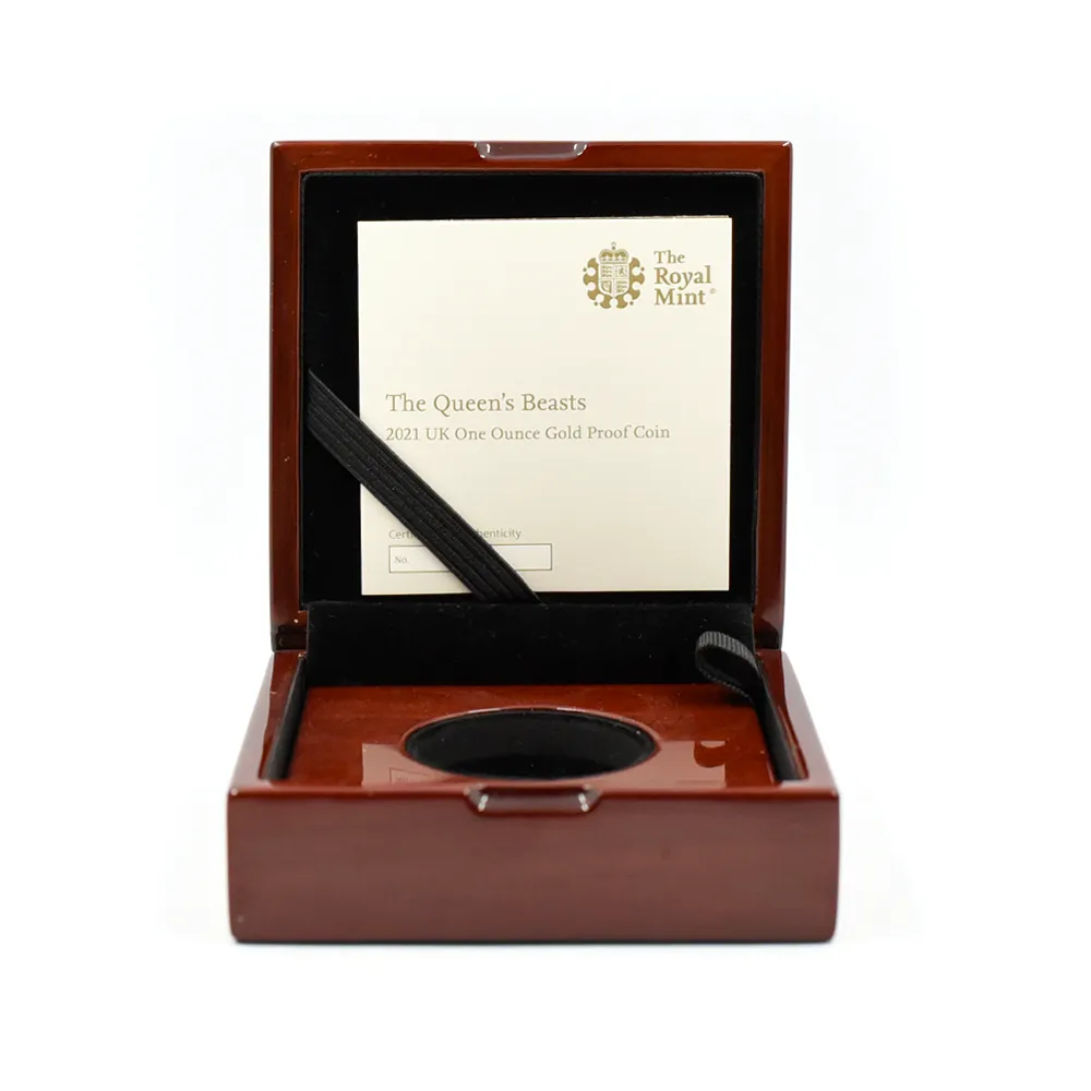 モダンコイン9:6436 2021 エリザベス2世 クイーンズビースト コンプリーター 英国王室の十大守護獣 100ポンド1オンス金貨 NGC PF70UC 箱付き