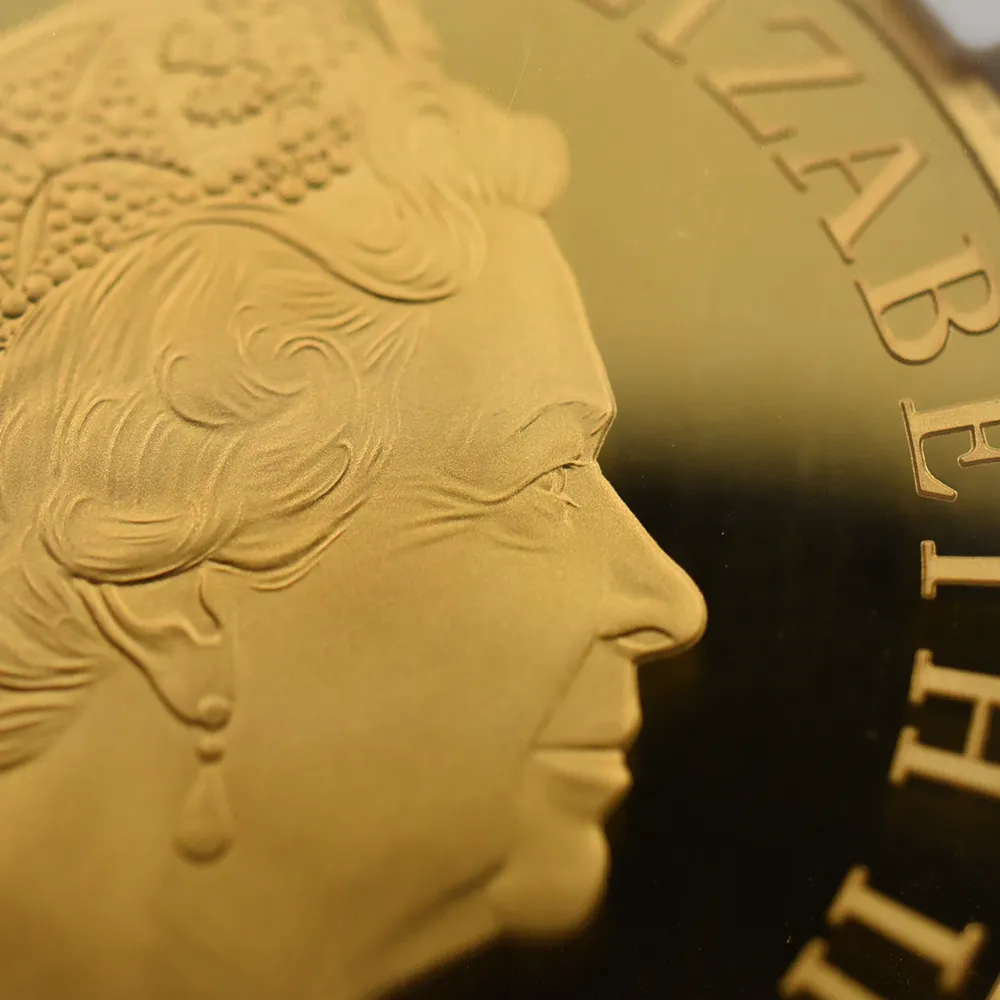 モダンコイン14:6436 2021 エリザベス2世 クイーンズビースト コンプリーター 英国王室の十大守護獣 100ポンド1オンス金貨 NGC PF70UC 箱付き