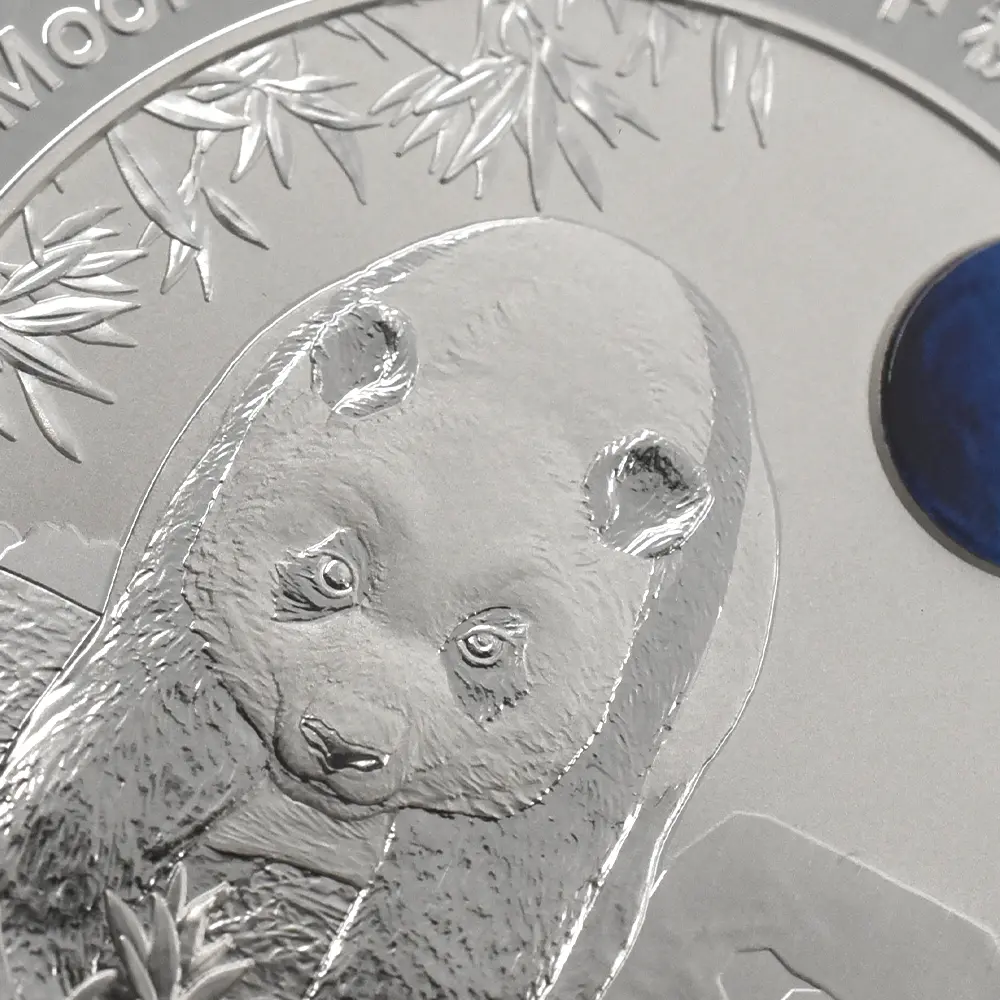 メダル9：6437 中国 2020-2024 パンダ 中秋節り 2オンス銀メダル 5枚セット NGC PF70UC 箱付き