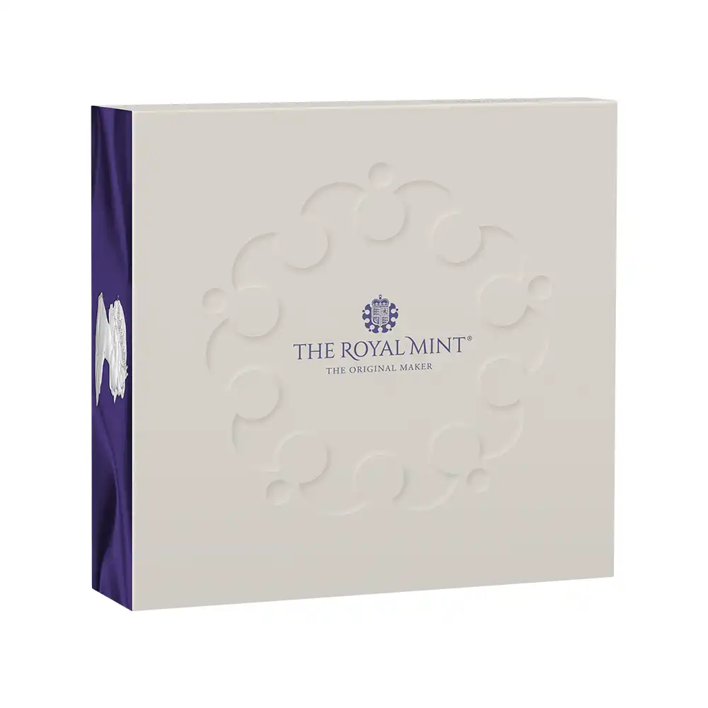 モダンコイン4：6440 【鑑定オプション無し】2026 チャールズ3世 エリザベス2世のコイン肖像シリーズ 第二弾 ヤングエリザベス 5ポンドプルーフピェフォー銀貨 未鑑定 箱付き【ご予約承り品】