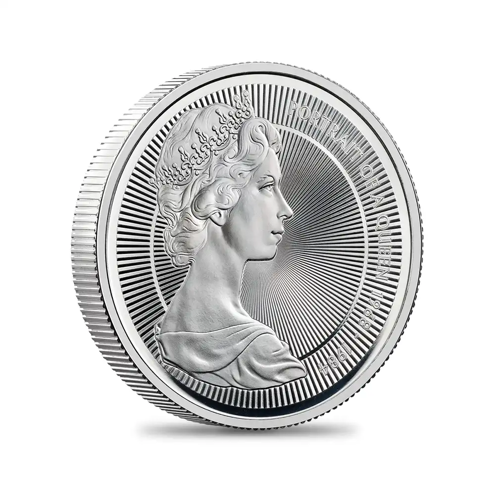 モダンコイン2:6441 【未鑑定+鑑定オプション付き】2026 チャールズ3世 エリザベス2世のコイン肖像シリーズ 第二弾 ヤングエリザベス 5ポンドプルーフピェフォー銀貨 未鑑定 箱付き【ご予約承り品】
