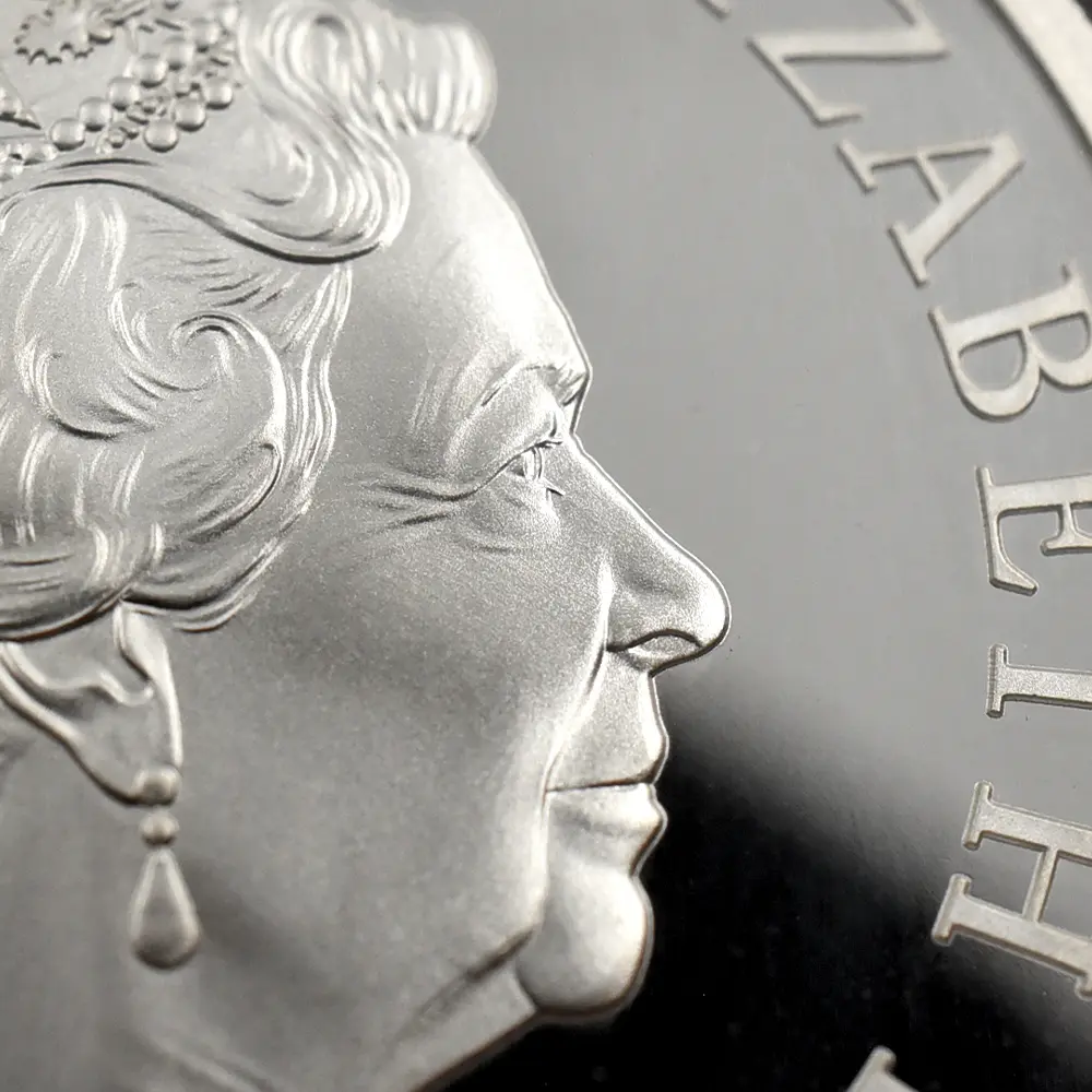 モダンコイン10:6445 2021 エリザベス2世 クイーンズビースト コンプリーター 英国王室の十大守護獣 2ポンド1オンス銀貨 NGC PF70UC 箱付き