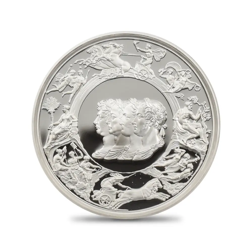 モダンコイン2:6446 2024 チャールズ3世 ワーテルロー・メダル - 連合国代表 10ポンド5オンス銀貨 ファーストリリース NGC PF70UC 箱付き