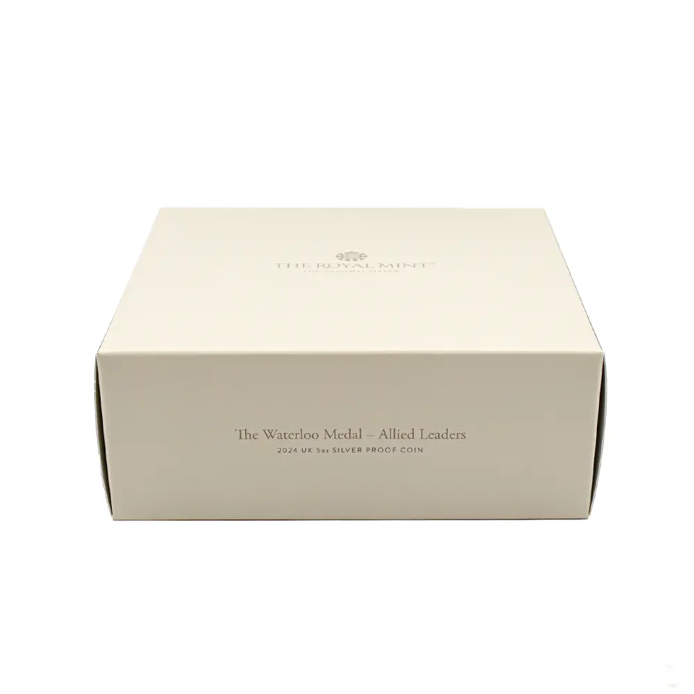モダンコイン6:6446 2024 チャールズ3世 ワーテルロー・メダル - 連合国代表 10ポンド5オンス銀貨 ファーストリリース NGC PF70UC 箱付き