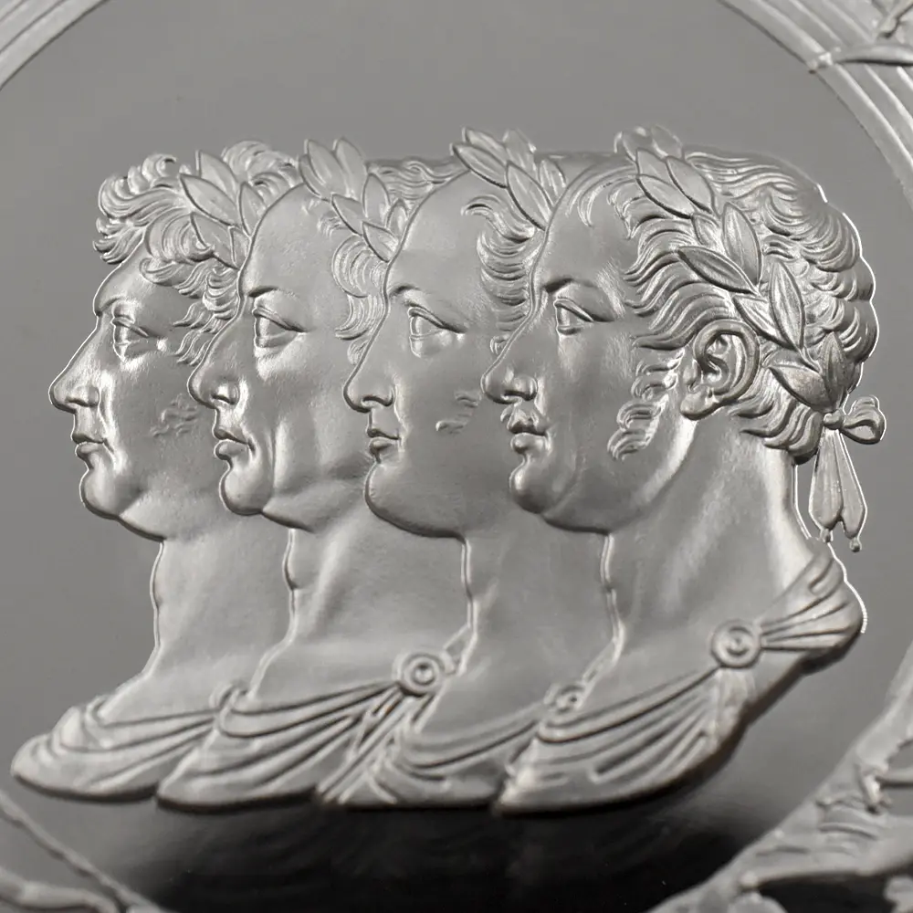 モダンコイン9:6446 2024 チャールズ3世 ワーテルロー・メダル - 連合国代表 10ポンド5オンス銀貨 ファーストリリース NGC PF70UC 箱付き