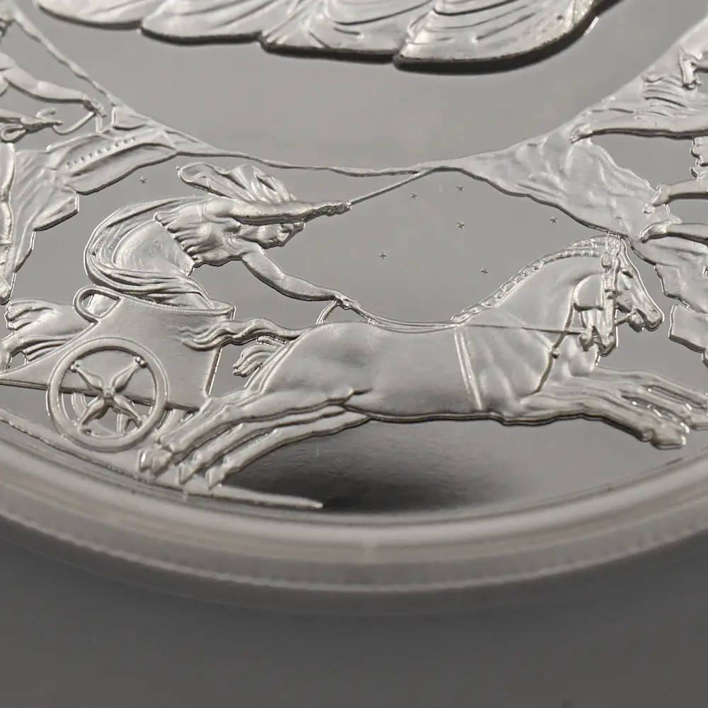 モダンコイン10:6446 2024 チャールズ3世 ワーテルロー・メダル - 連合国代表 10ポンド5オンス銀貨 ファーストリリース NGC PF70UC 箱付き