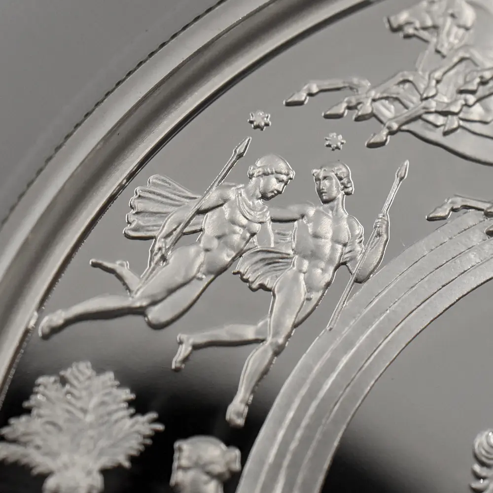 モダンコイン11:6446 2024 チャールズ3世 ワーテルロー・メダル - 連合国代表 10ポンド5オンス銀貨 ファーストリリース NGC PF70UC 箱付き