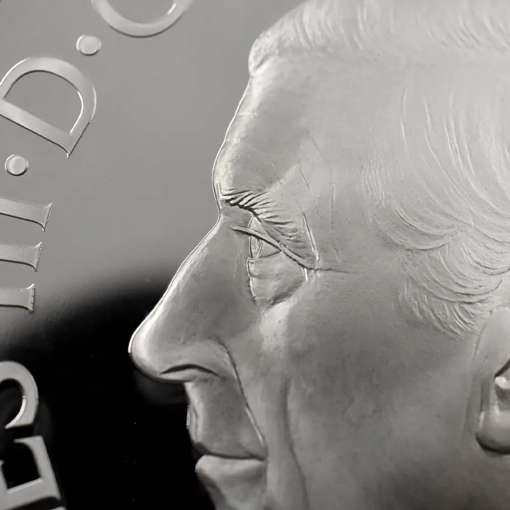 モダンコイン13:6446 2024 チャールズ3世 ワーテルロー・メダル - 連合国代表 10ポンド5オンス銀貨 ファーストリリース NGC PF70UC 箱付き