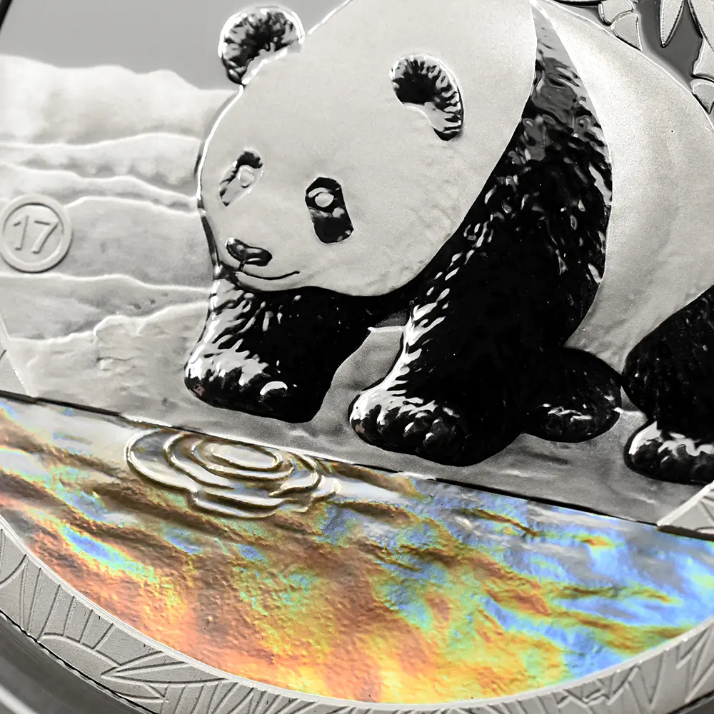 地金型14:6450 中国 2015-2019 パンダ 中秋節 1オンス銀メダル 5枚セット 未鑑定