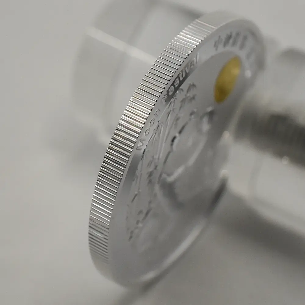 地金型17:6450 中国 2015-2019 パンダ 中秋節 1オンス銀メダル 5枚セット 未鑑定