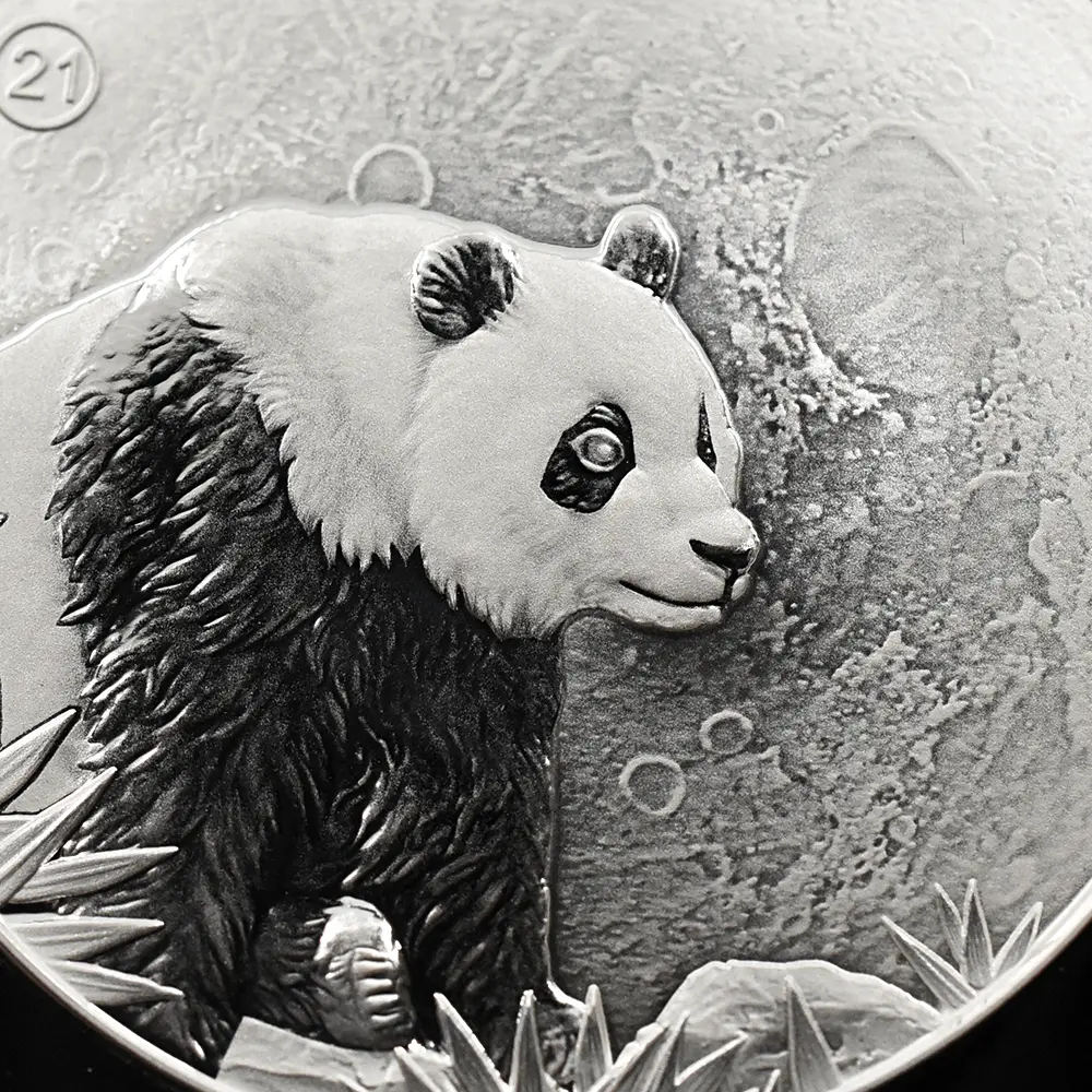 地金型25:6452 中国 2015-2024 パンダ 中秋節 1オンス銀メダル 10枚セット 未鑑定