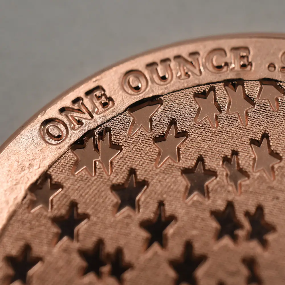 地金型8：3825 アメリカ イーグル 1オンス 銅メダル 【1枚】 (コインケース付き)