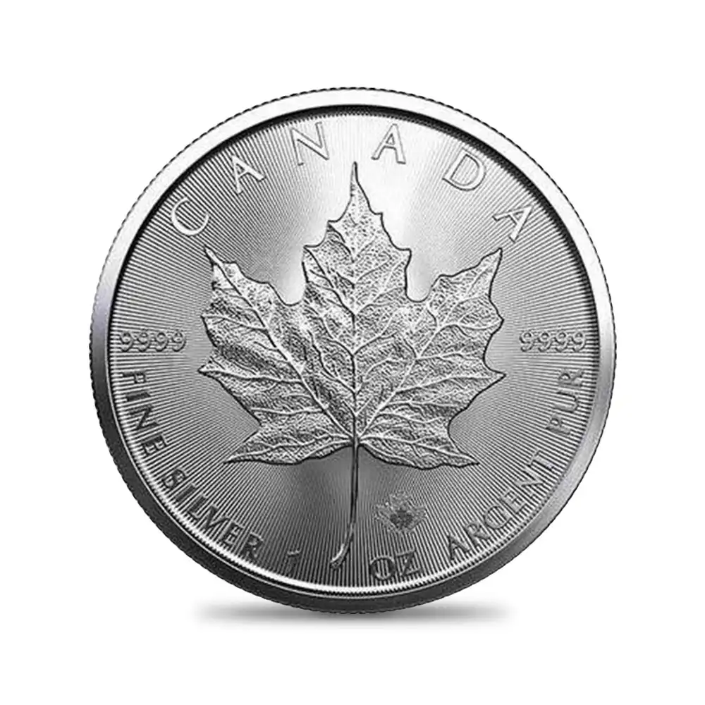地金型2：1413 カナダ 2022 エリザベス2世 メイプルリーフ 5ドル1オンス 銀貨【1枚】【ご予約承り品】