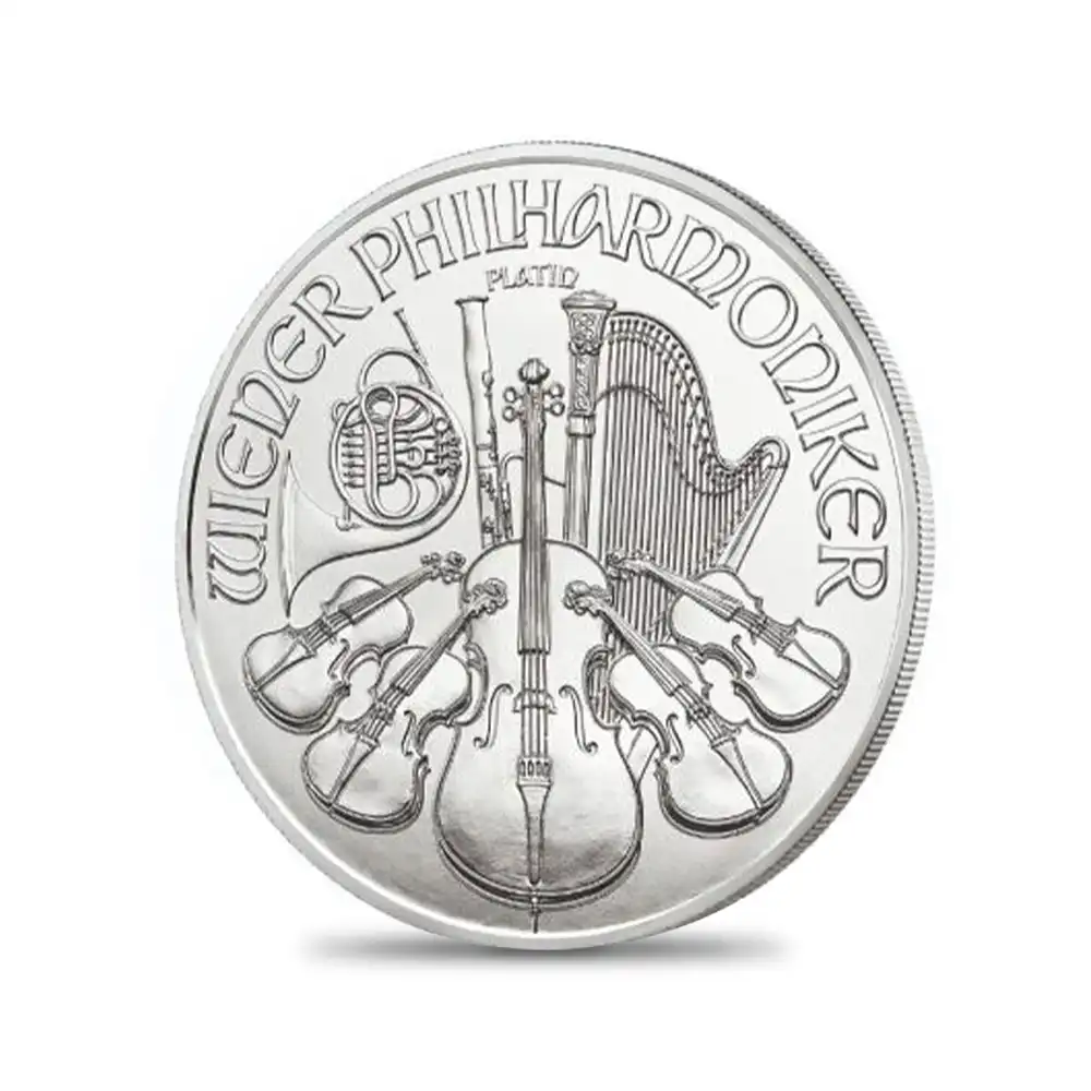 地金型s4：1406 オーストリア 2022 100ユーロ1オンス ウィーン地金型プラチナ貨【ご予約承り品】