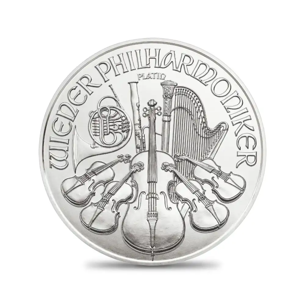 地金型2：1406 オーストリア 2022 100ユーロ1オンス ウィーン地金型プラチナ貨【ご予約承り品】