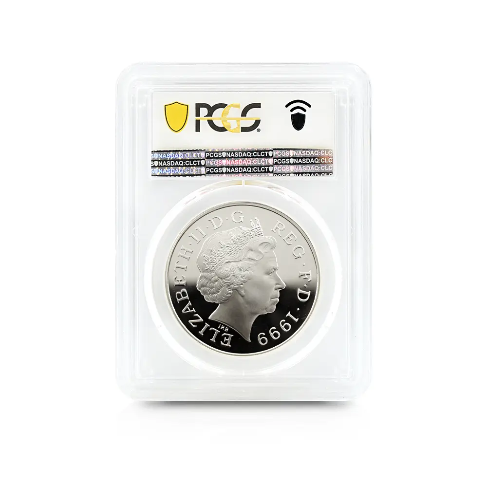 モダンコイン5:6456 1999 エリザベス2世 ダイアナ妃追悼記念 5ポンド銀貨 PCGS PR69DC S-L6 箱付き