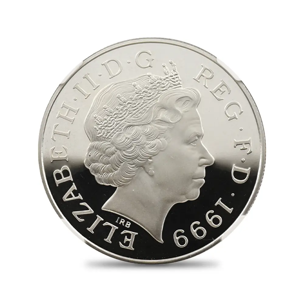 モダンコイン3：6462 1999 エリザベス2世 ダイアナ妃追悼記念 5ポンド銀貨 NGC PF69UC