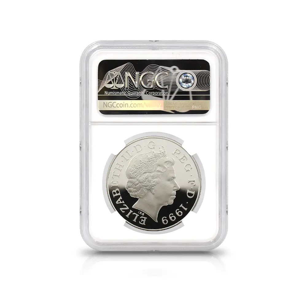 モダンコイン5：6462 1999 エリザベス2世 ダイアナ妃追悼記念 5ポンド銀貨 NGC PF69UC