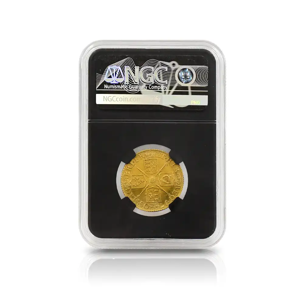 アンティークコイン5：6463 1708 アン女王 ギニー金貨 NGC MS62 S-3572