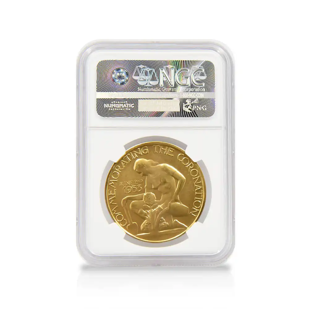 メダル4：1358 1953 エリザベス2世 戴冠記念メダル 金銀銅3枚セット