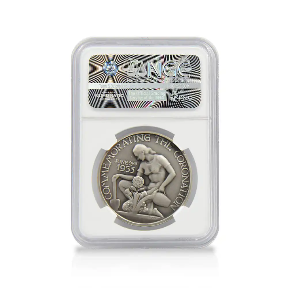 メダル6：1358 1953 エリザベス2世 戴冠記念メダル 金銀銅3枚セット
