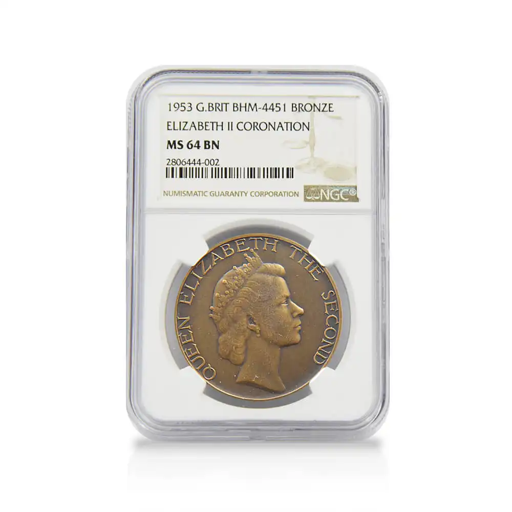 メダル7：1358 1953 エリザベス2世 戴冠記念メダル 金銀銅3枚セット