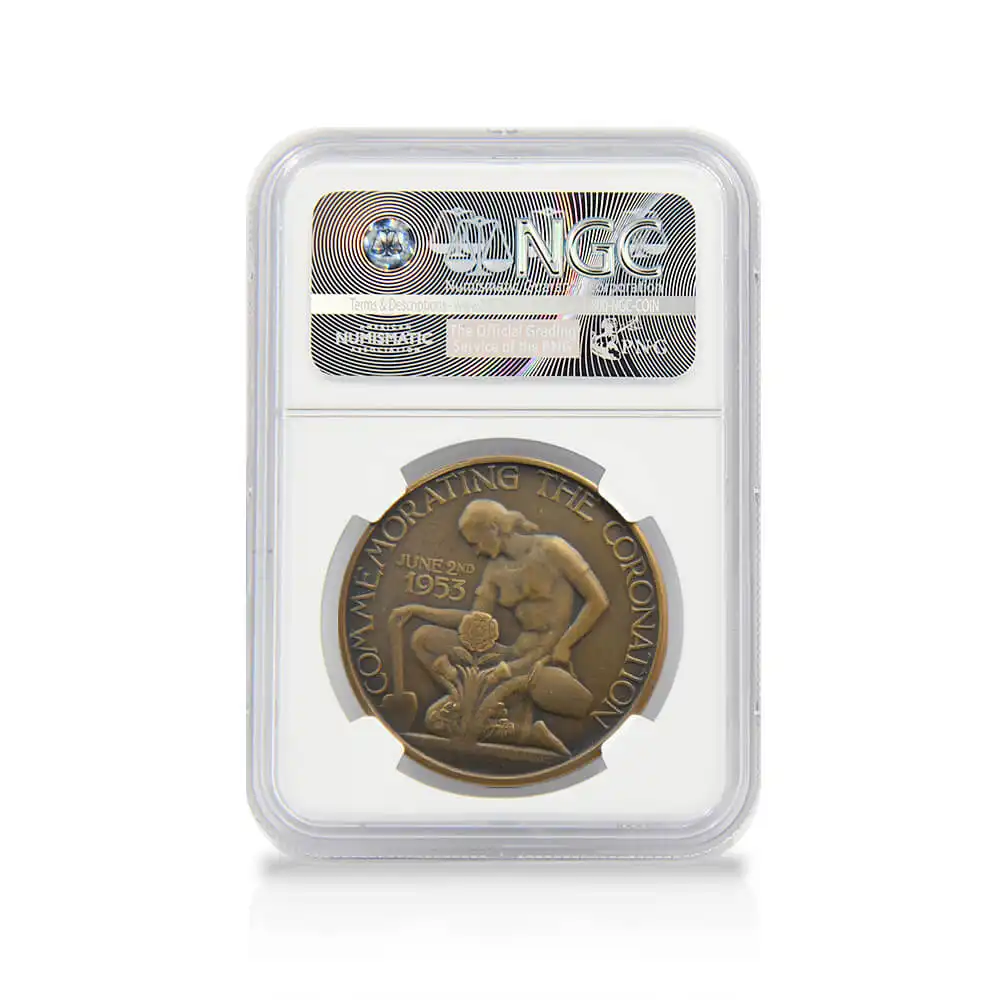 メダル8：1358 1953 エリザベス2世 戴冠記念メダル 金銀銅3枚セット