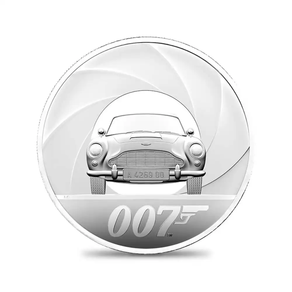 モダンコイン2：1304 2021 エリザベス2世 ジェームズ・ボンド 「007」最新作バージョン 10ポンド10オンスプルーフ銀貨 未鑑定【ご予約承り品】
