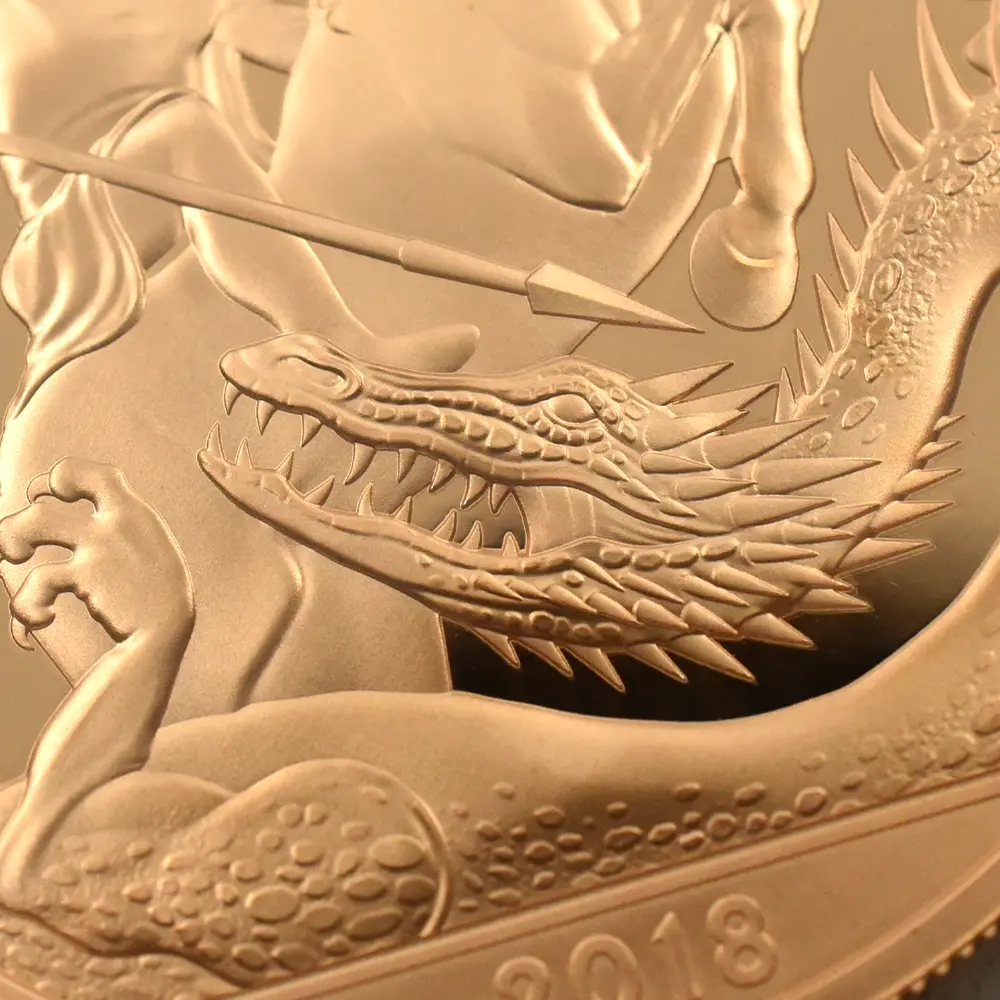 モダンコイン8：6455 2018 エリザベス2世 ジョージ王子誕生5周年記念 5ポンド金貨 NGC PF70UC