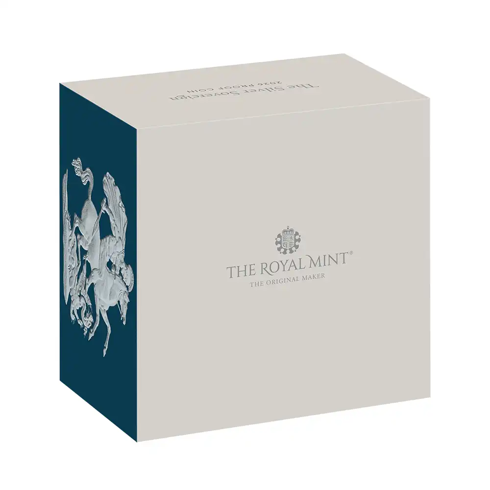 モダンコイン4：6464 2026 チャールズ3世 聖ジョージ竜退治 ソブリンプルーフ銀貨 未鑑定 箱付き【ご予約承り品】