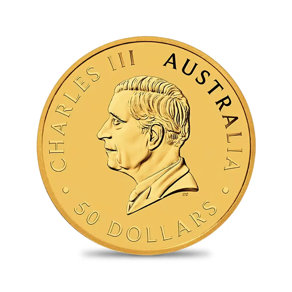 地金型3:6457 オーストラリア 2026 カンガルー 50ドル 1/2オンス 金貨 【1枚】 (コインケース付き)