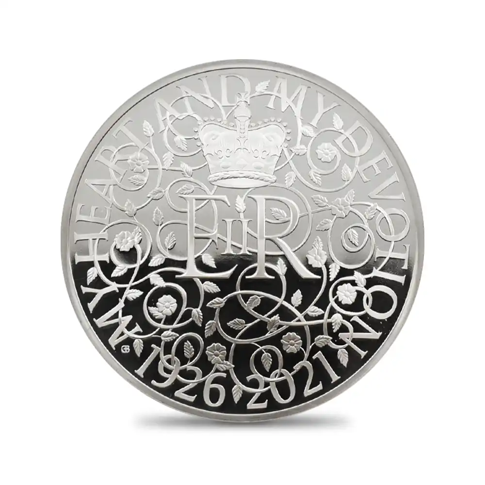 モダンコイン2:6466 2021 エリザベス2世 女王生誕95周年記念 10ポンド5オンス銀貨 NGC PF70UC 箱付き