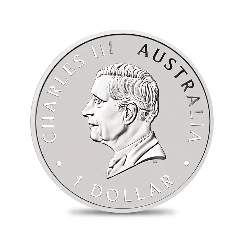 地金型3:6460 オーストラリア 2025 コアラ 1ドル 1オンス 銀貨 【1枚】 (コインケース付き)