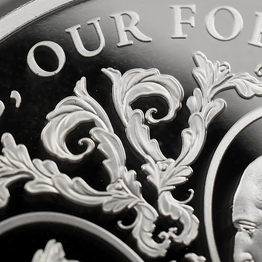 モダンコイン10：6474 2025 チャールズ3世 アメリカ独立戦争250周年 ジョージ3世＆ジョージ・ワシントン 2ポンド1オンス銀貨 発行即日鑑定品 NGC PF70UC 箱付き