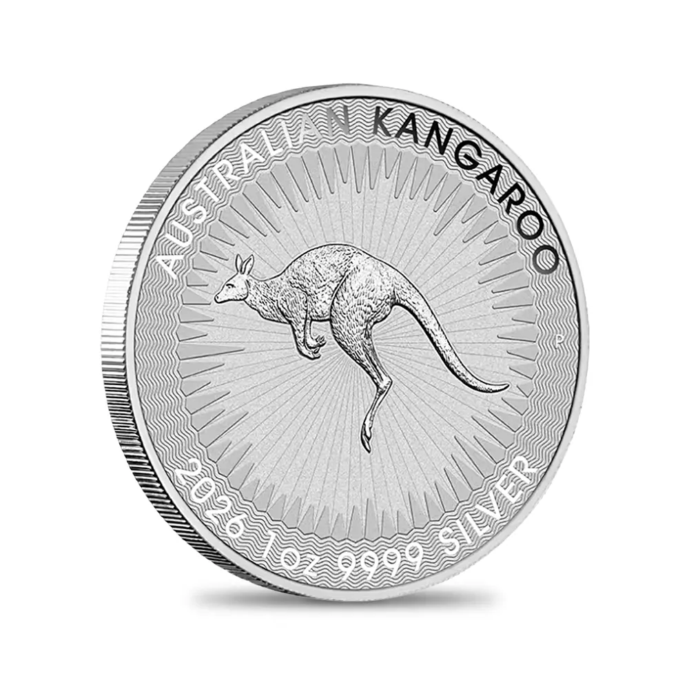 地金型4:6483 オーストラリア 2026 カンガルー 1ドル 1オンス 銀貨 【25枚】 (コインチューブ付き)