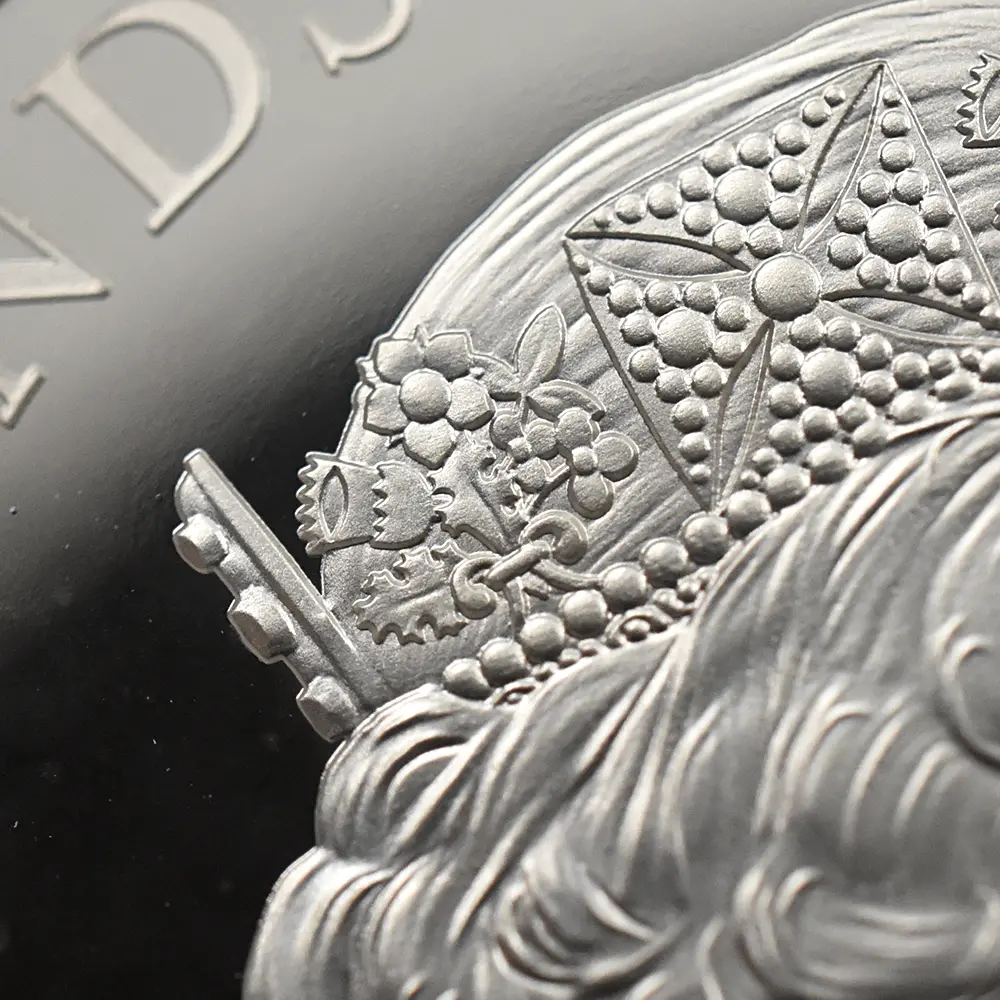 モダンコイン13:6487 2020 エリザベス2世 スリーグレーセス 5ポンド 2オンス銀貨 発行即日鑑定品 NGC PF69UC 箱付き