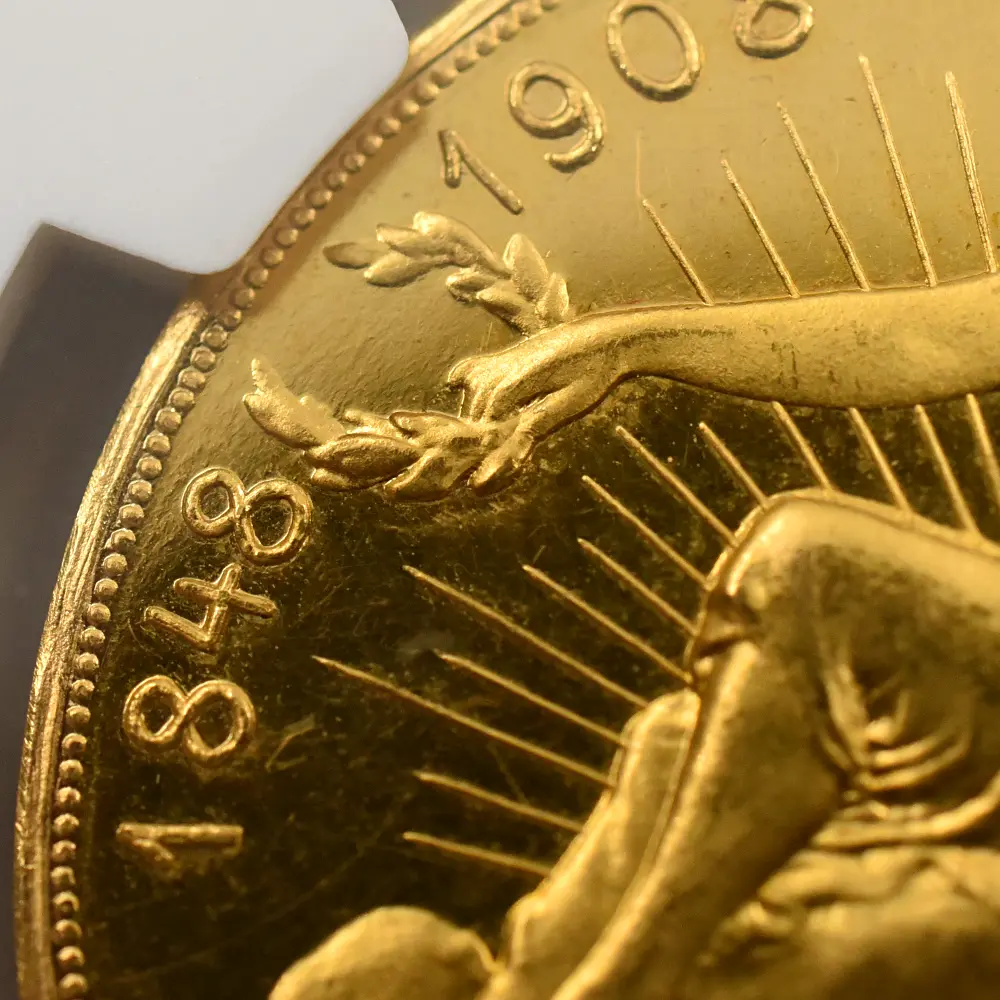 アンティークコイン11：6486 オーストリア 1908 フランツ・ヨーゼフ1世 皇位60周年記念 雲上の女神 100クローネ金貨 NGC PF63CA