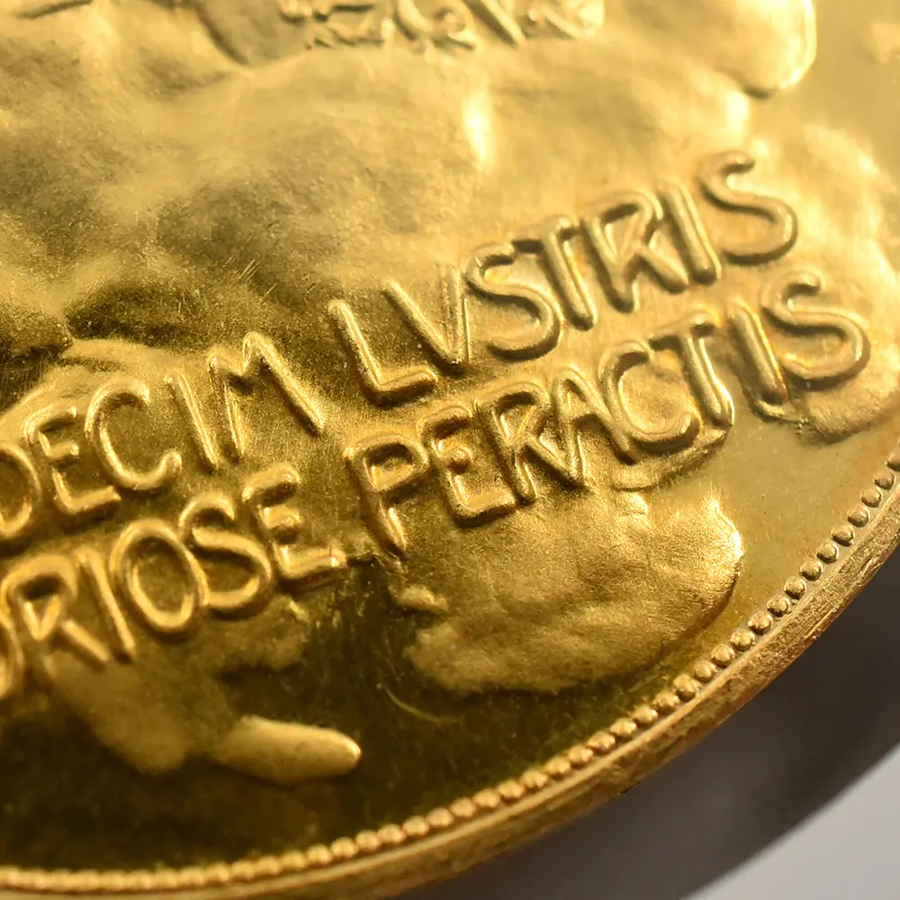 アンティークコイン13：6486 オーストリア 1908 フランツ・ヨーゼフ1世 皇位60周年記念 雲上の女神 100クローネ金貨 NGC PF63CA