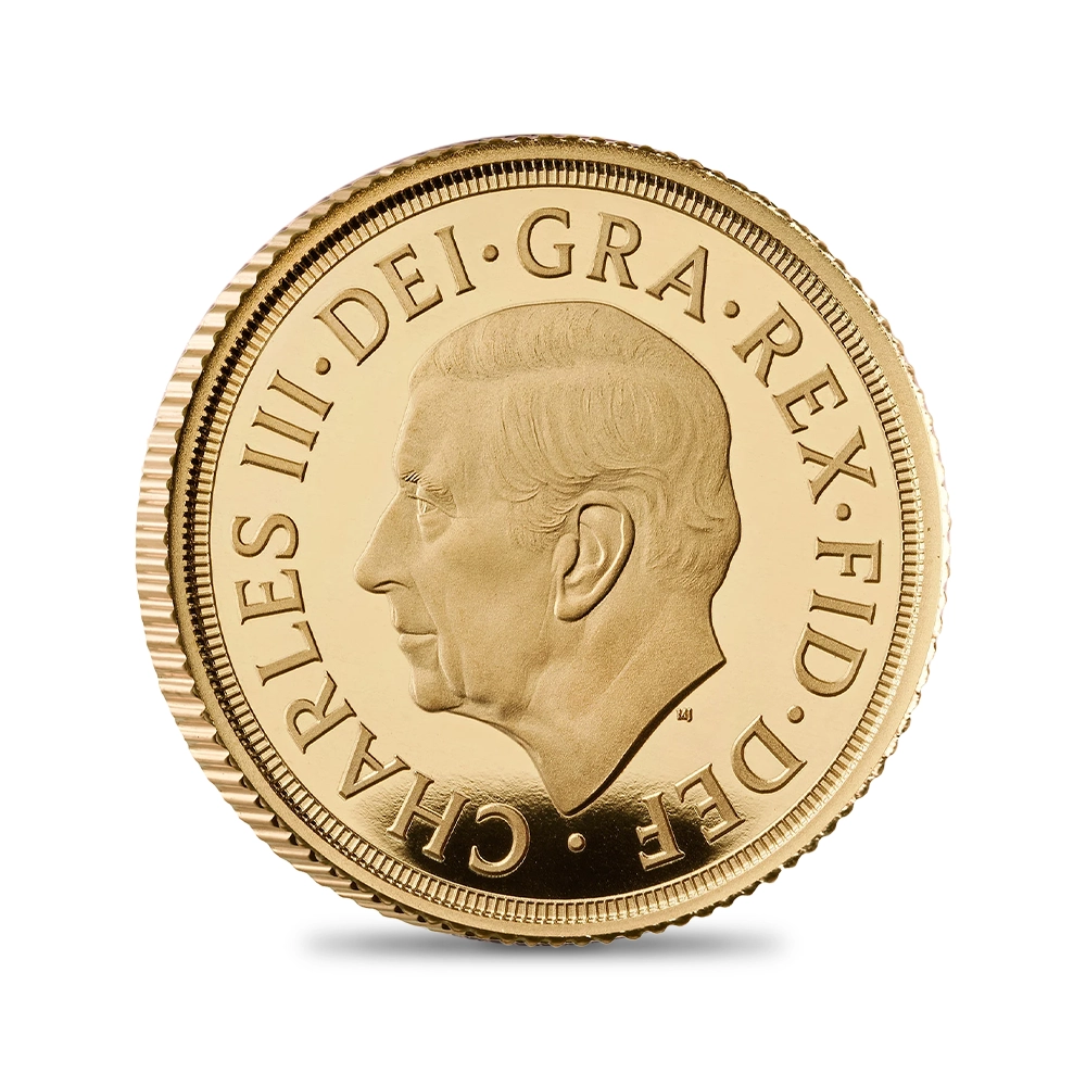 モダンコイン11:6470 2026 チャールズ3世 聖ジョージ竜退治 5・2・1・1/2・1/4ソブリンプルーフ金貨 未鑑定 箱付き【ご予約承り品】