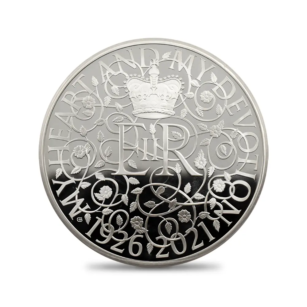 モダンコイン2:6468 2021 エリザベス2世 女王生誕95周年記念 10ポンド5オンス銀貨 PCGS PR69DCAM