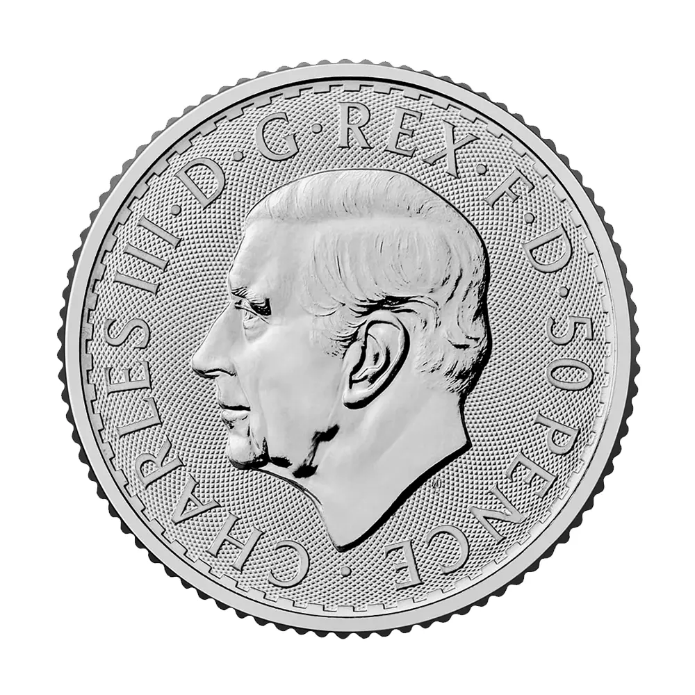 地金型3:6494 イギリス 2026 チャールズ3世 ブリタニア 50ペンス 1/4オンス 銀貨 【380枚】 (モンスターボックス付き)