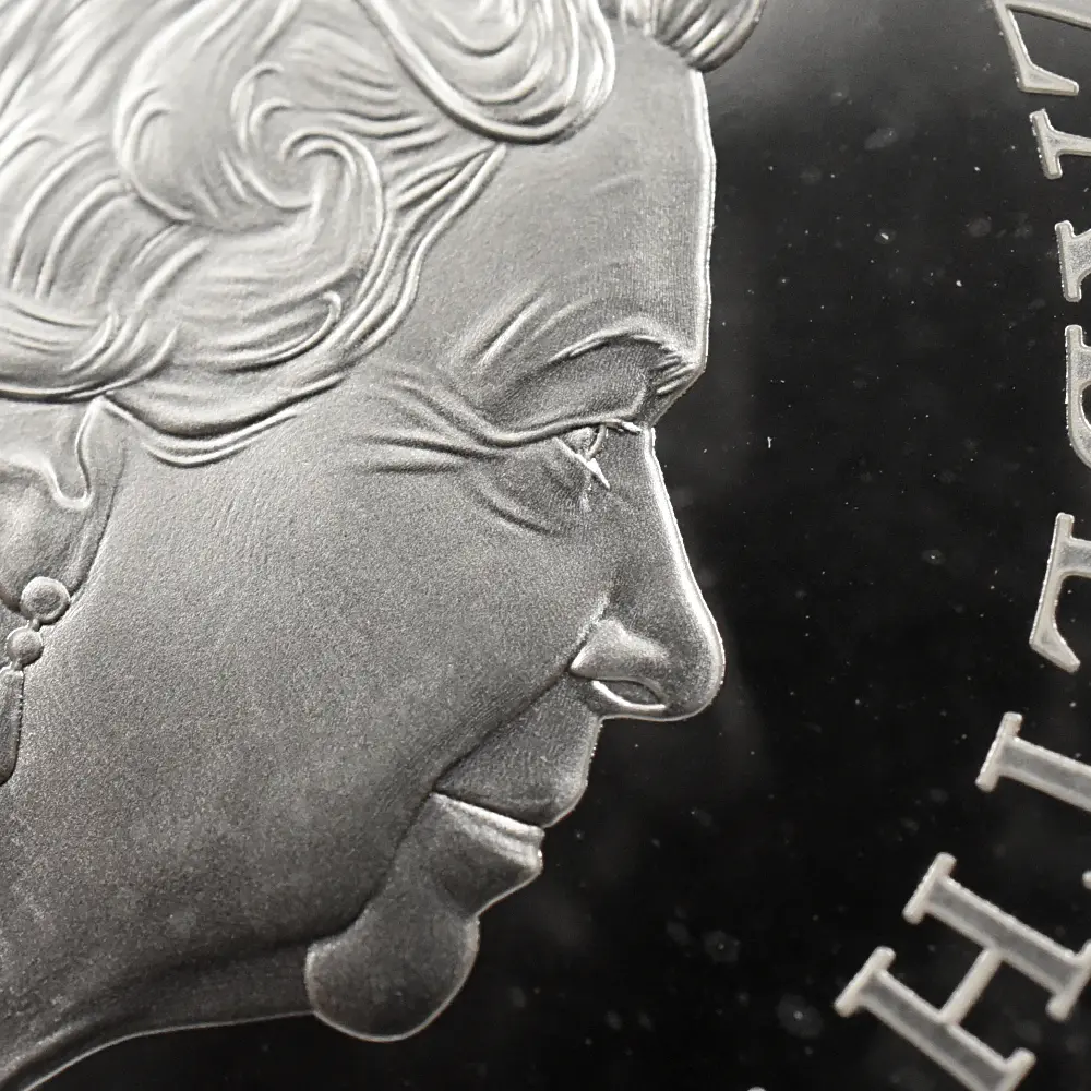 モダンコイン9:6495 2021 エリザベス2世 ゴチッククラウン・ポートレート 5ポンド2オンス銀貨 ファーストリリース NGC PF69UC