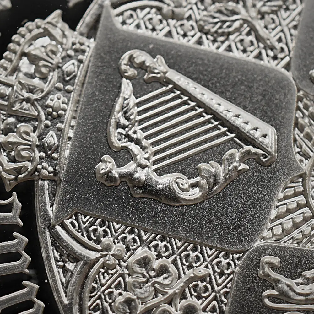 モダンコイン7:6496 2021 エリザベス2世 ゴチッククラウン・リバースシールド 5ポンド2オンス銀貨 ファーストリリース PF69UC