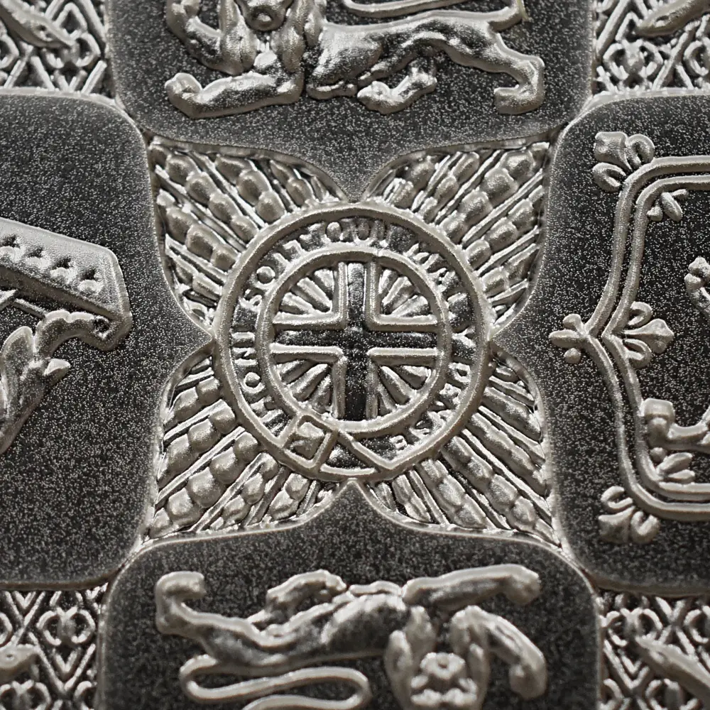 モダンコイン9:6497 2021 エリザベス2世 ゴチッククラウン・リバースシールド 5ポンド2オンス銀貨 PF70UC