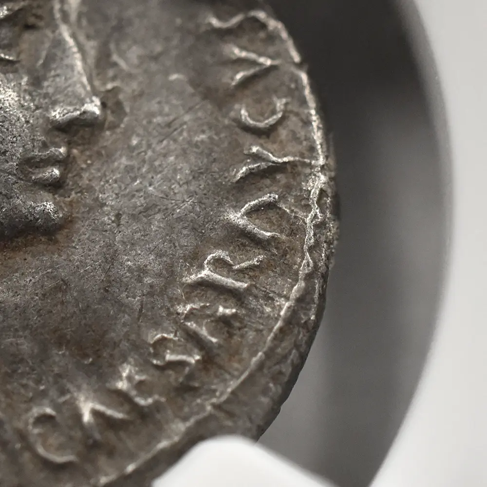 古代コイン9：6520 古代ローマ帝国 紀元前27-紀元14 アウグストゥス デナリウス銀貨 NGC AU Strike: 4/5 Surface: 3/5