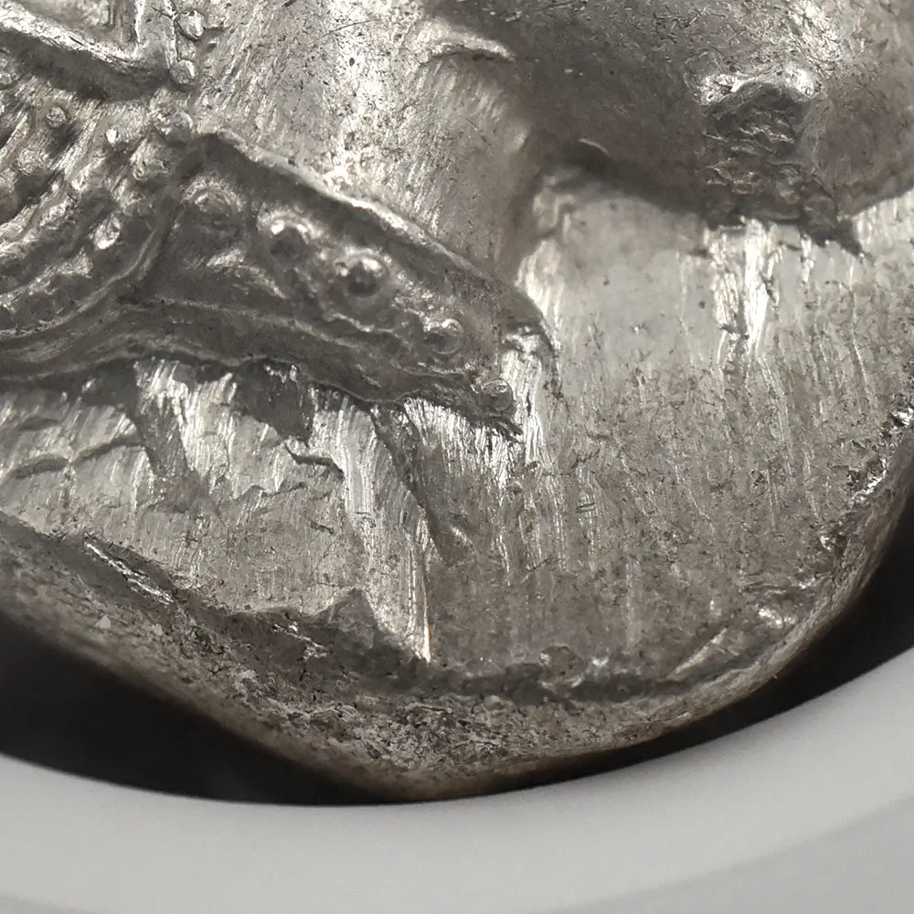 古代コイン9：6521 古代ギリシャ 紀元前440-404 アテナ フクロウ テトラドラクマ 銀貨 NGC MS Strike: 4/5 Surface: 5/5