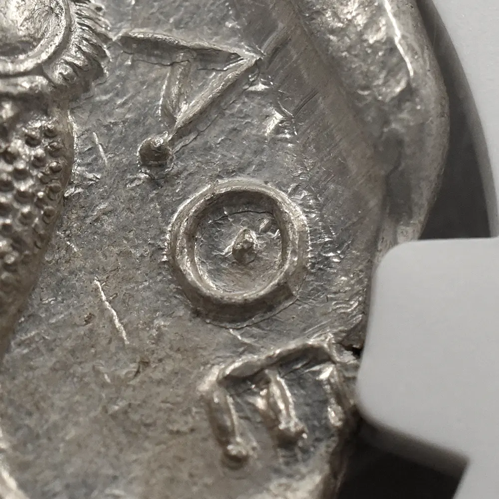 古代コイン13：6521 古代ギリシャ 紀元前440-404 アテナ フクロウ テトラドラクマ 銀貨 NGC MS Strike: 4/5 Surface: 5/5