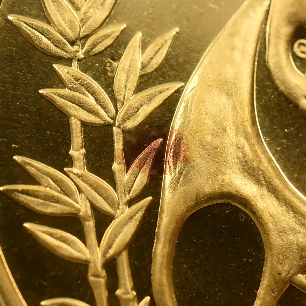 地金型8：6526 中国 1990 パンダ 100元1オンス金貨 NGC MS68