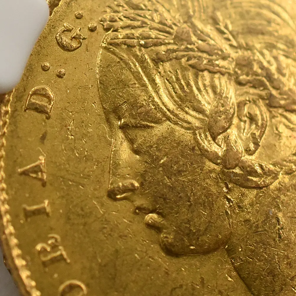 アンティークコイン7：6527 オーストラリア 1864 ヴィクトリア女王 ソブリン金貨 NGC MS61